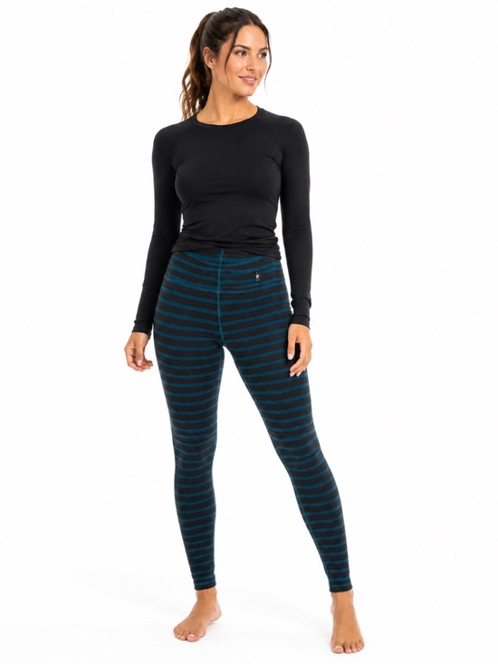 Smartwool Pants - SMARTWOOL Classic Thermal Base Layer Merino Wool Bottoms Heather Black/Blue Med